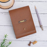 Tan notepad with clean design