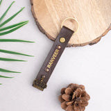 PERSONALISED KEYCHAIN - BROWN