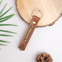 Tan keychain
