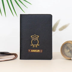 Black passport cover