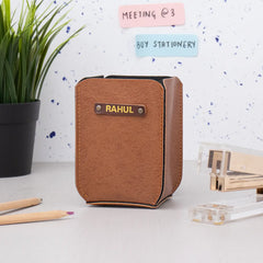 PERSONALISED PENSTAND - TAN