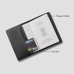 Black pet lover passport holder with card slot