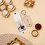 Beige photo keychain