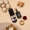 Black photo keychain