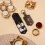 Brown photo keychain