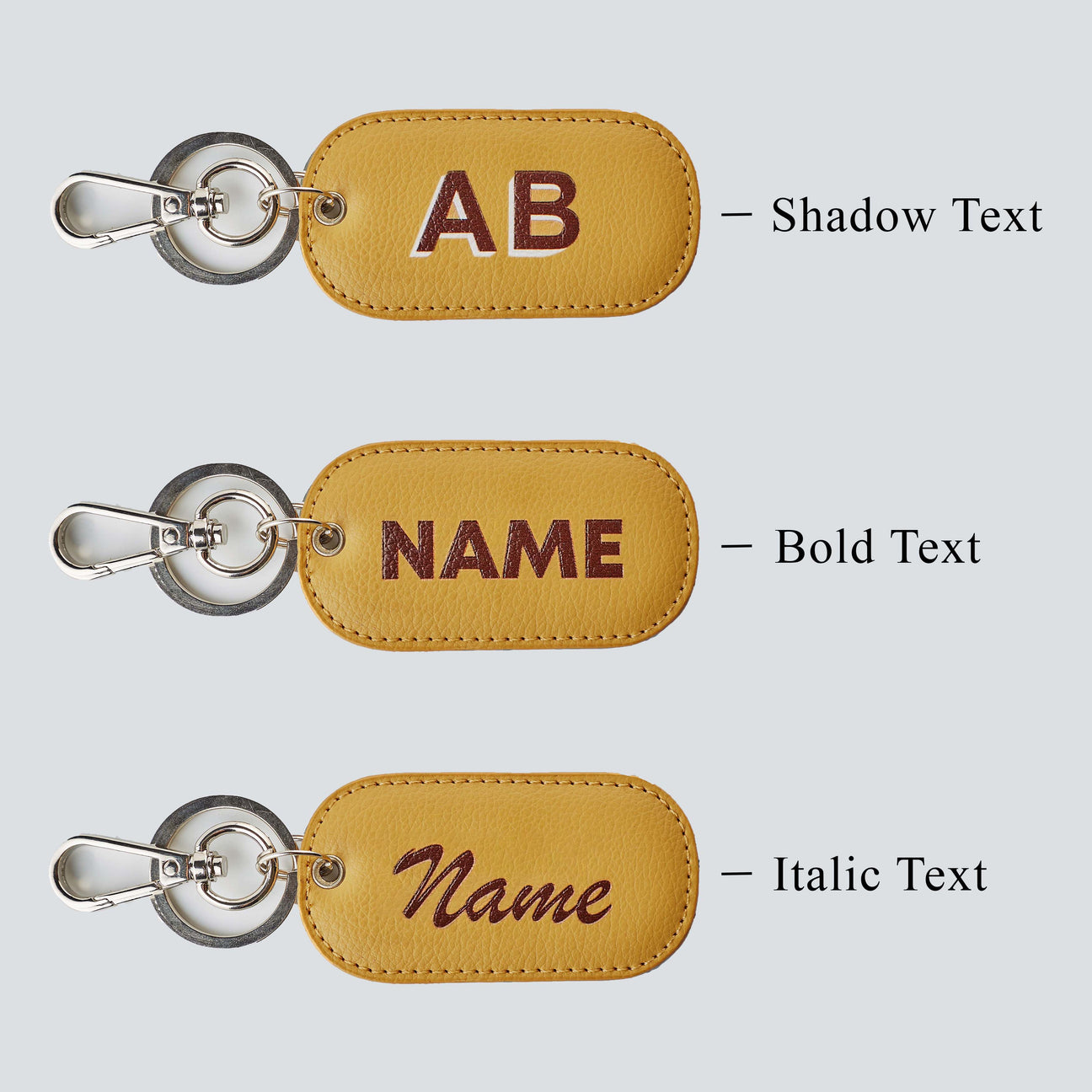 PERSONALISED RECTANGLE KEYCHAIN - PRINTED