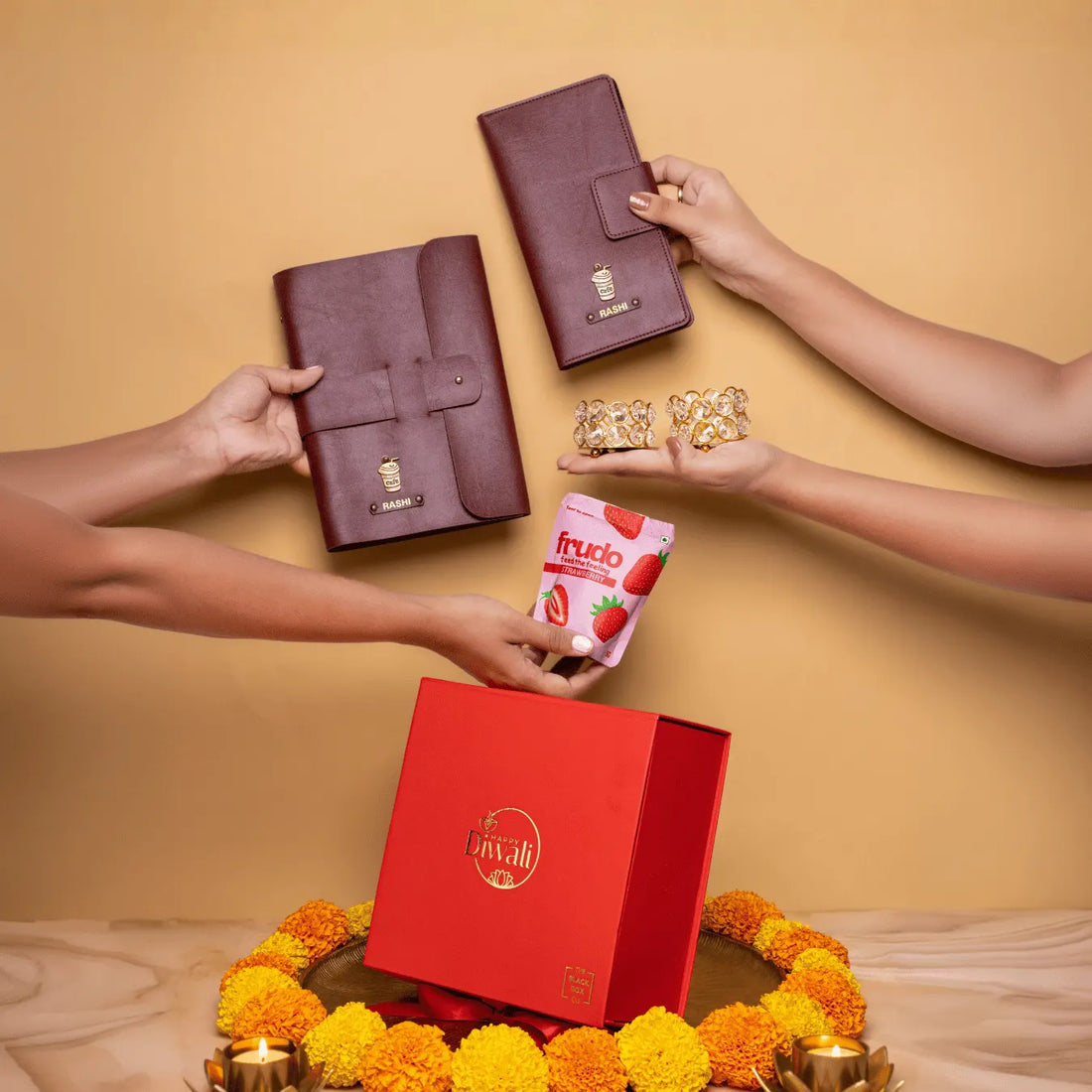 SHADES OF RED DIWALI HAMPER