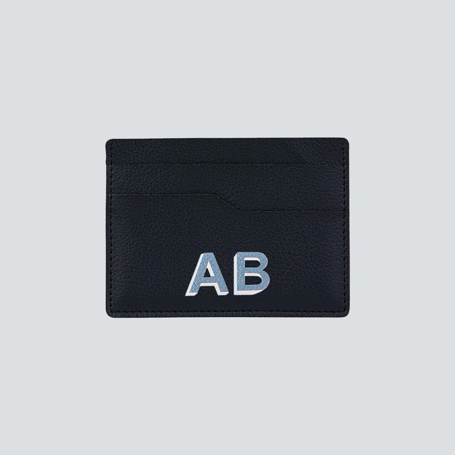 Card Holder Black Small Classic Grain main image 1