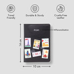 Black travel passport cover 