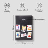 Black travel passport cover 