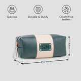 Green pouch initials vector