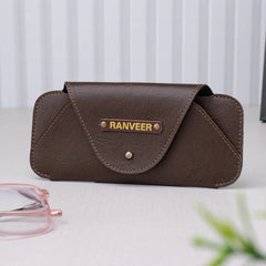 PERSONALISED SUNGLASS CASE - BROWN