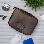 Brown personalised tech orgnaiser