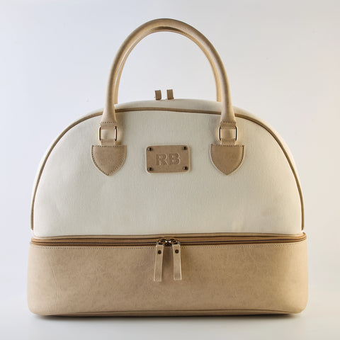 PERSONALISED WEEKENDER BAG - BEIGE