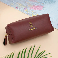 Maroon travel pouch 