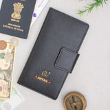 Black travel wallet