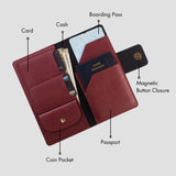 Travel wallet – maroon