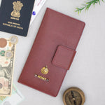 Maroon travel pouch