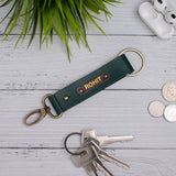 PERSONALISED TWO SIDED KEYCHAIN - GREEN