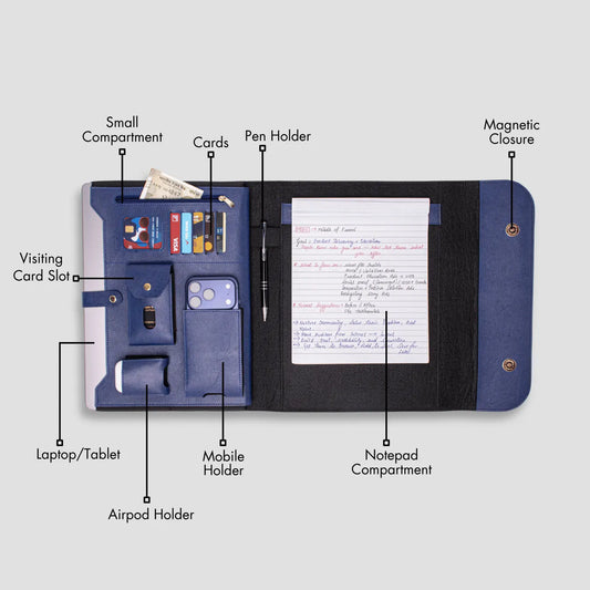 PERSONALISED ULTIMATE OFFICE ORGANISER - BLUE