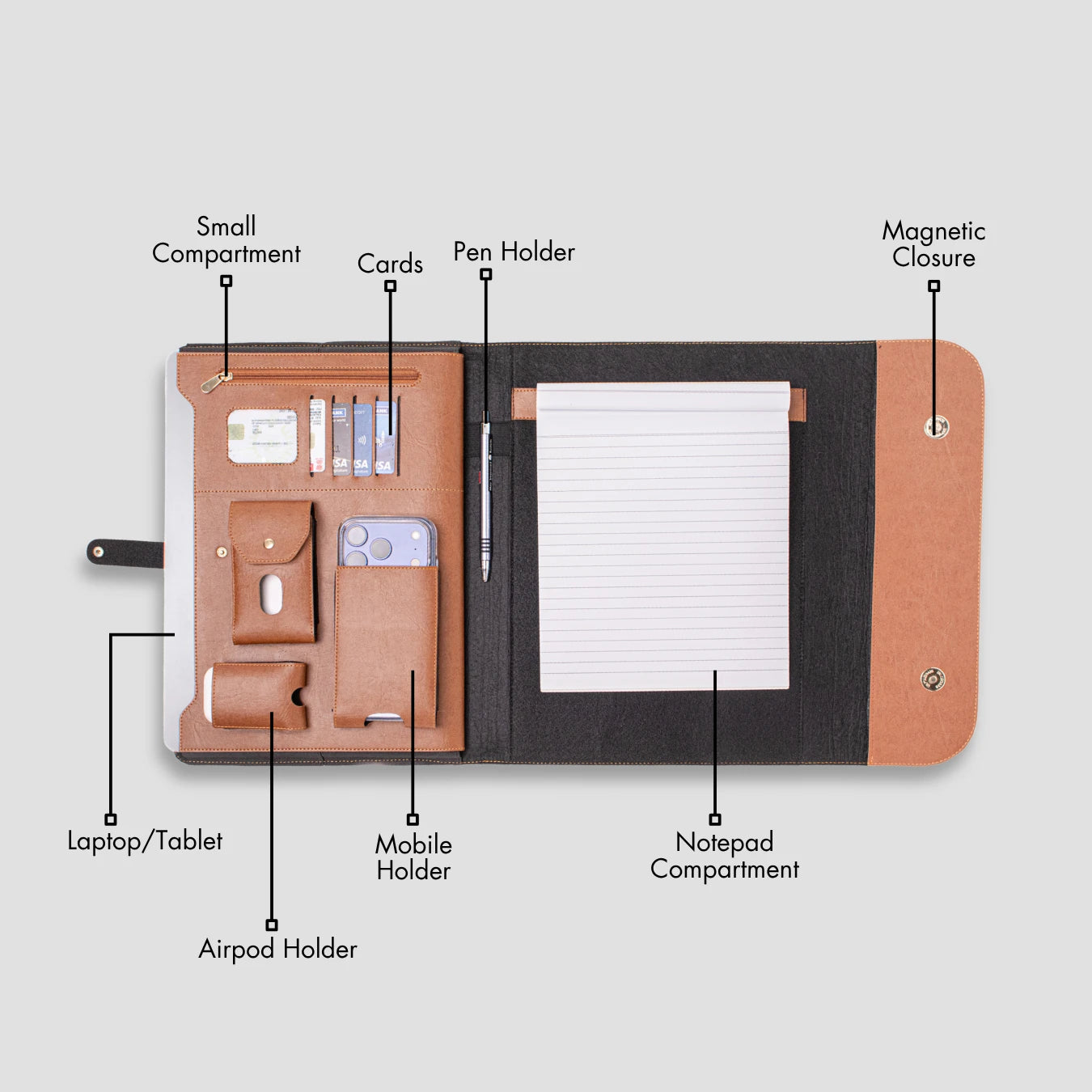 Tan Office Organiser