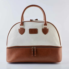 Tan weekender bag