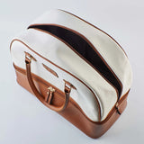 Weekender Bag in tan – side view