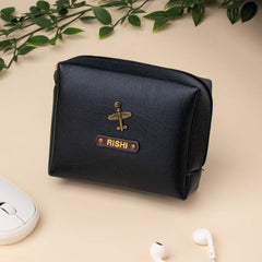 Black zippered charger case