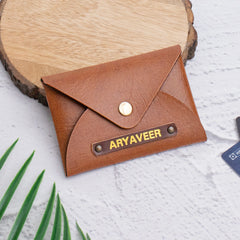 Tan card holder