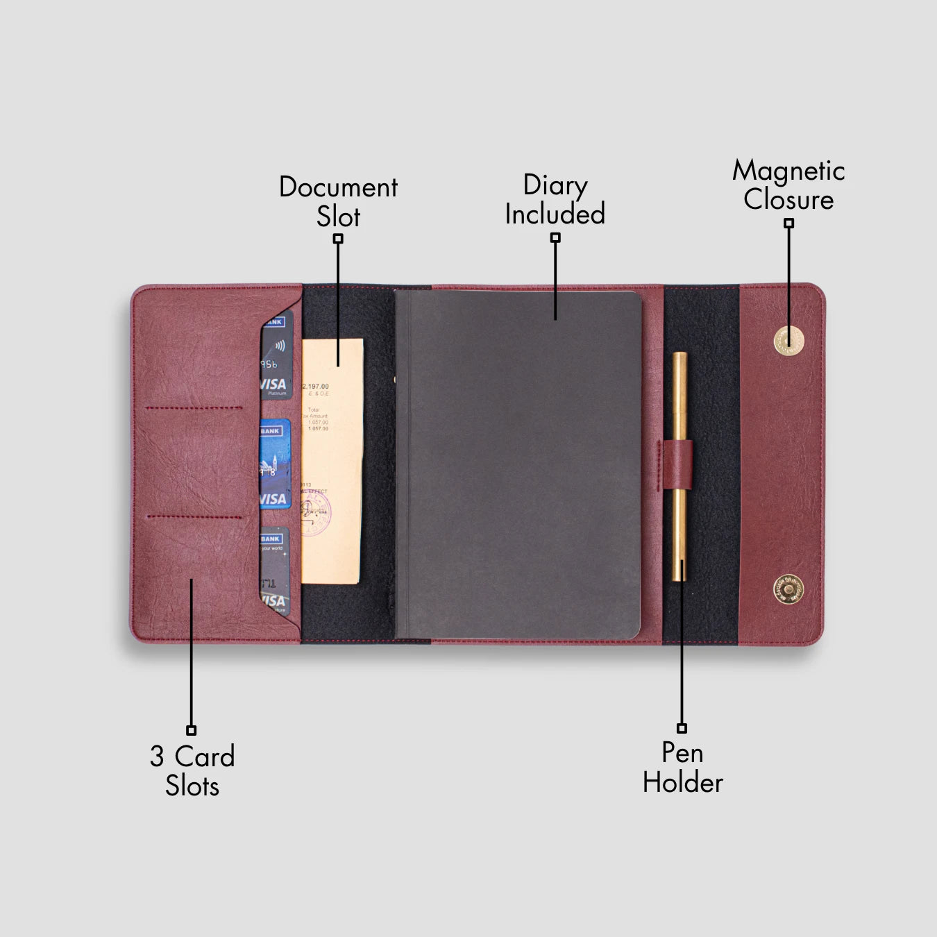 Maroon diary collection