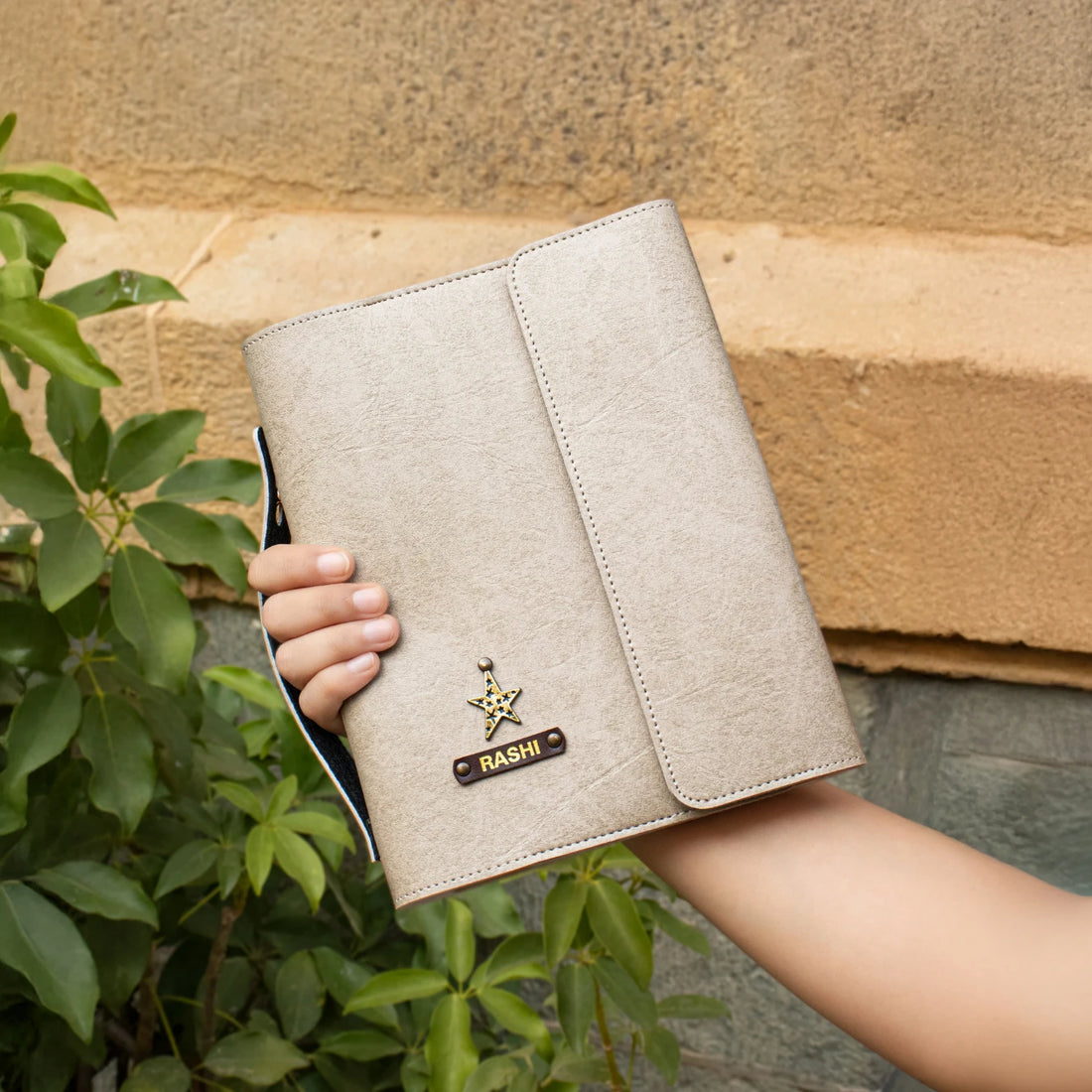 Beige diary organizer
