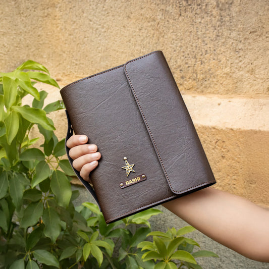 Brown diary organizer
