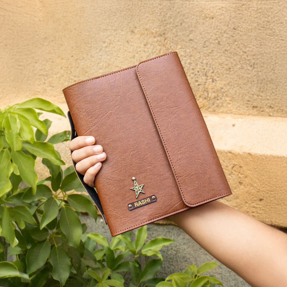 Tan diary organizer