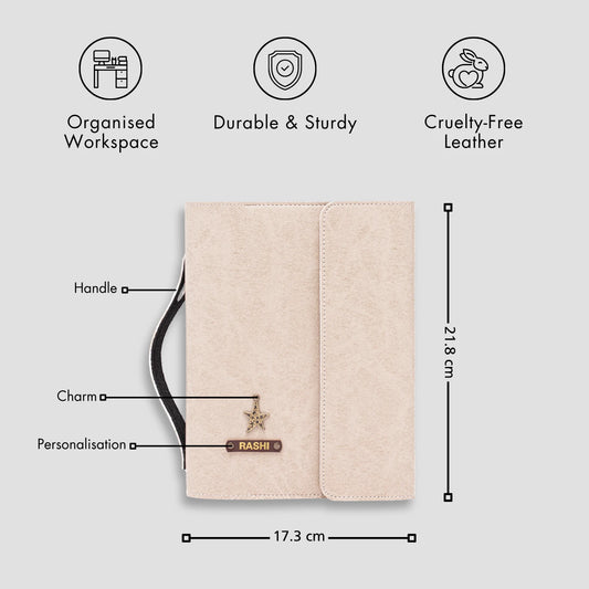 Beige diary planner