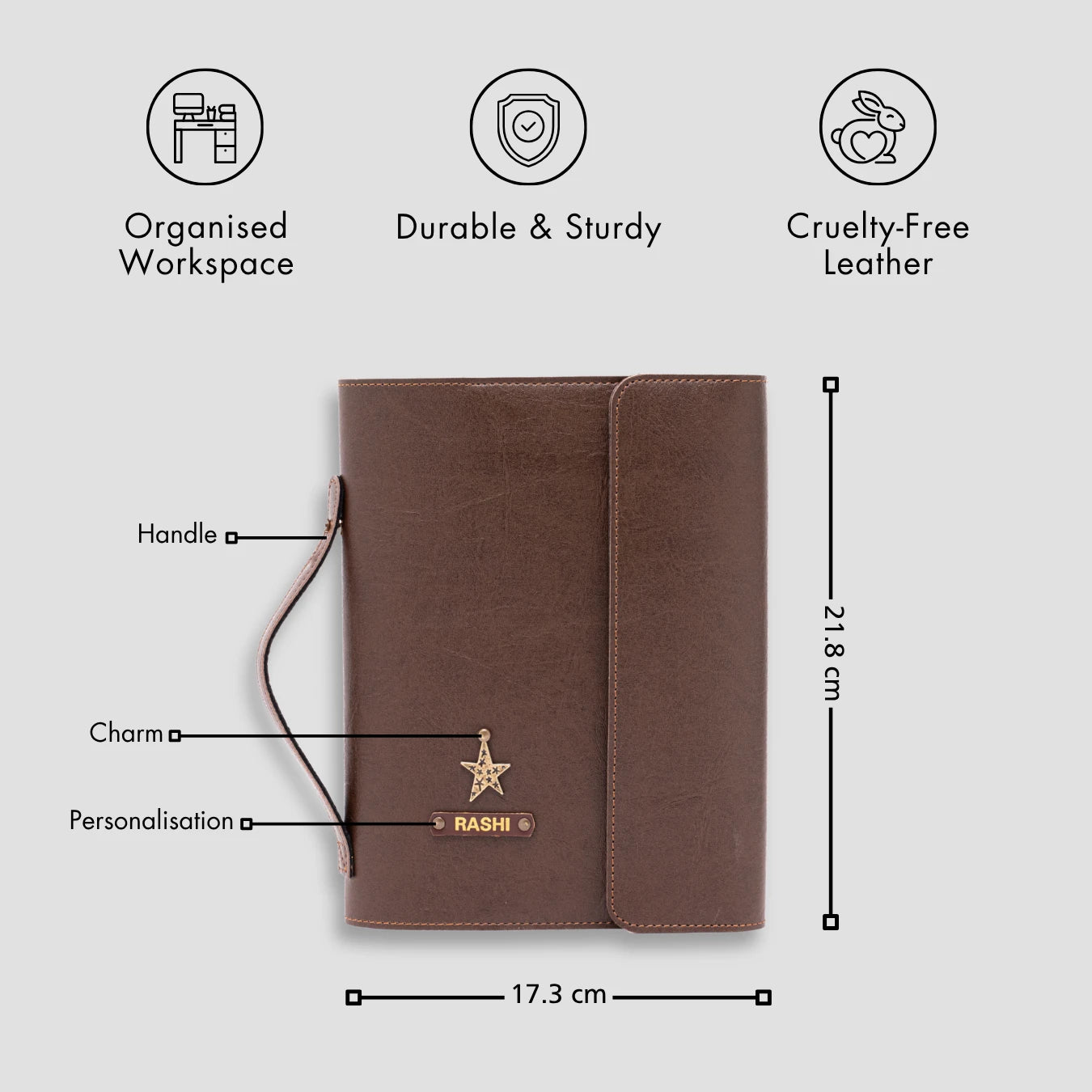 Brown diary planner