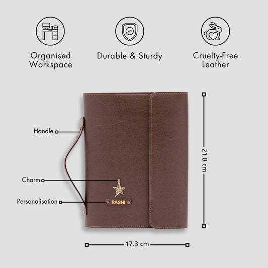 Brown diary planner