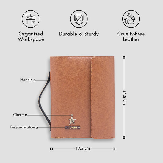 Tan diary organizer