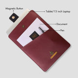 PERSONALISED LAPTOP/ DOCUMENT SLEEVE (13 Inch) - MAROON