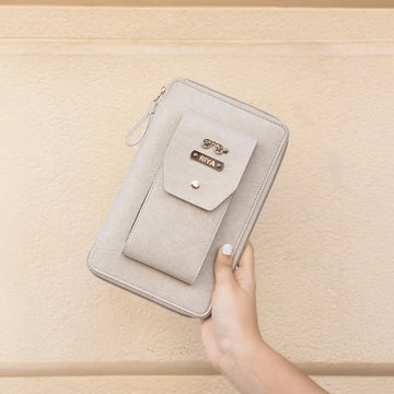 PERSONALISED DUO ORGANISER - BEIGE