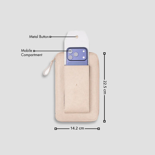 PERSONALISED DUO ORGANISER - BEIGE