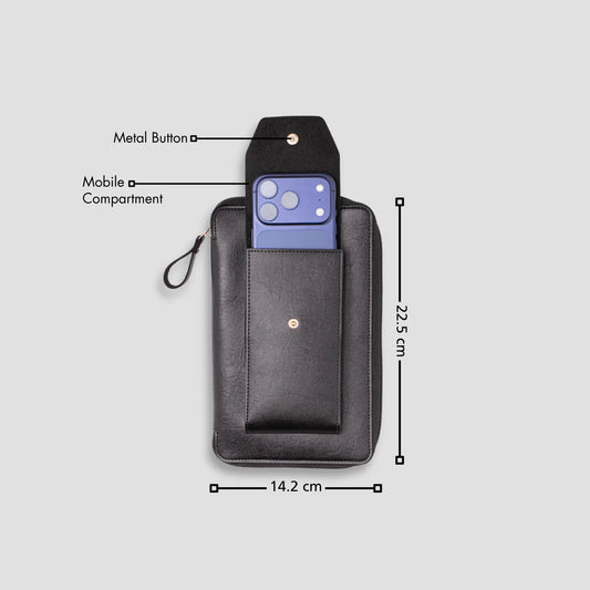 PERSONALISED DUO ORGANISER - BLACK