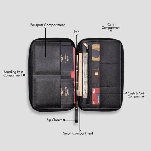 PERSONALISED DUO ORGANISER - BLACK