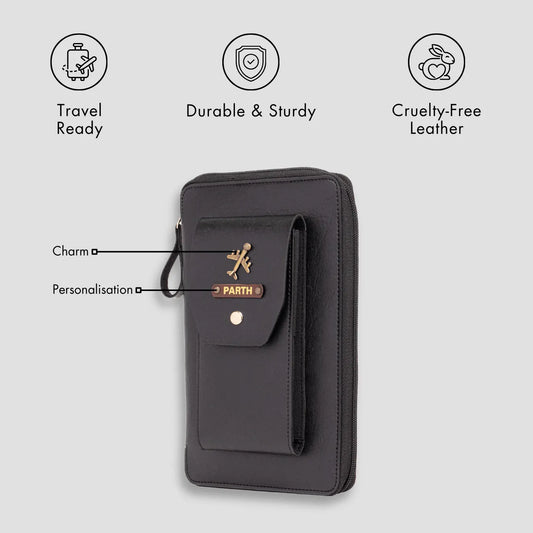 PERSONALISED DUO ORGANISER - BLACK