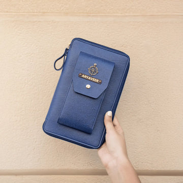 PERSONALISED DUO ORGANISER - BLUE