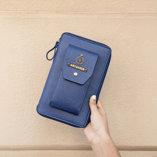 PERSONALISED DUO ORGANISER - BLUE