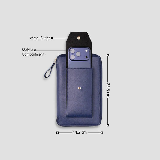 PERSONALISED DUO ORGANISER - BLUE