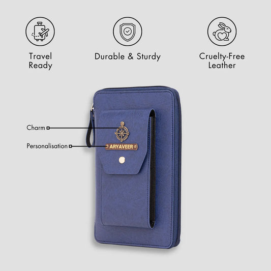 PERSONALISED DUO ORGANISER - BLUE