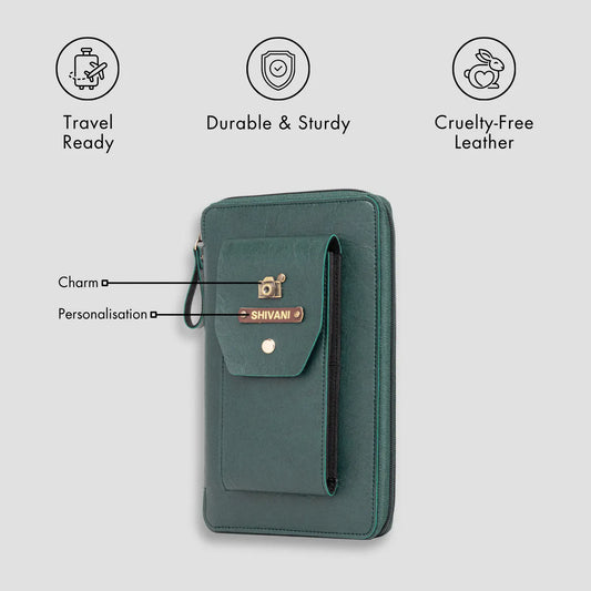 PERSONALISED DUO ORGANISER - GREEN