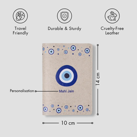 PERSONALISED PRINTED PASSPORT COVER - EVIL EYE