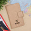 PERSONALISED FAMILY PASSPORT COVER - TAUPE